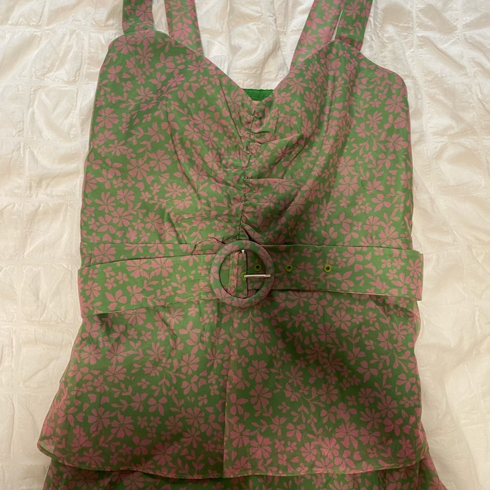 Show Me Your Mumu Cosmopolitan Midi Dress in "Watermelon Floral" Size Medium - Picture 7 of 9